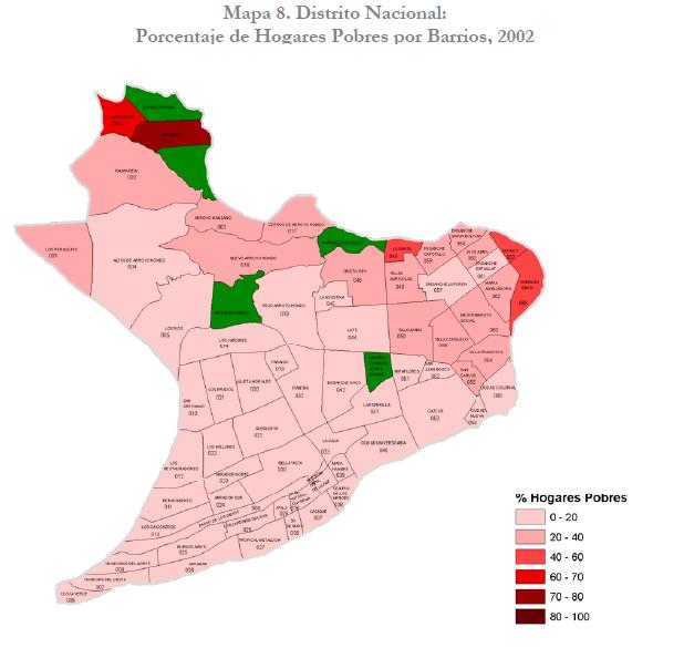 Distrito Nacional Proporción de hogares en situación de