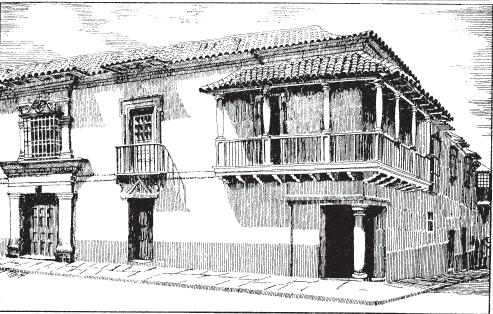 Casa en el barrio La Candelaria Dibujo de G.
