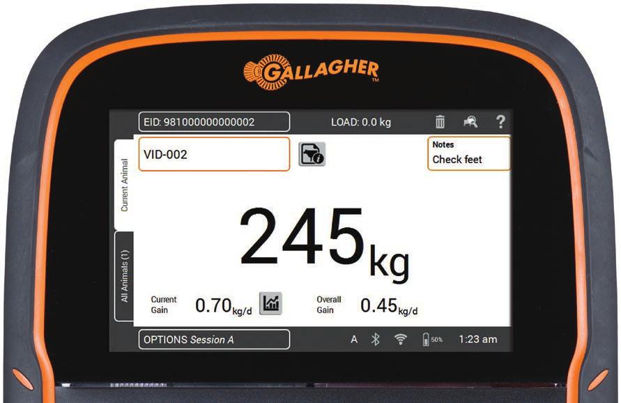 Simplificando la experiencia de la balanza de pesaje La nueva gama de balanzas de pesaje Gallagher Touch Weigh facilita el pesaje de animales y gestión de datos como nunca antes.