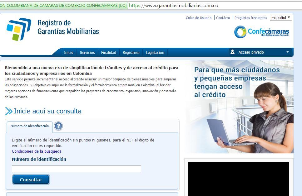 Funciona en: www.garantiasmobiliarias.com.