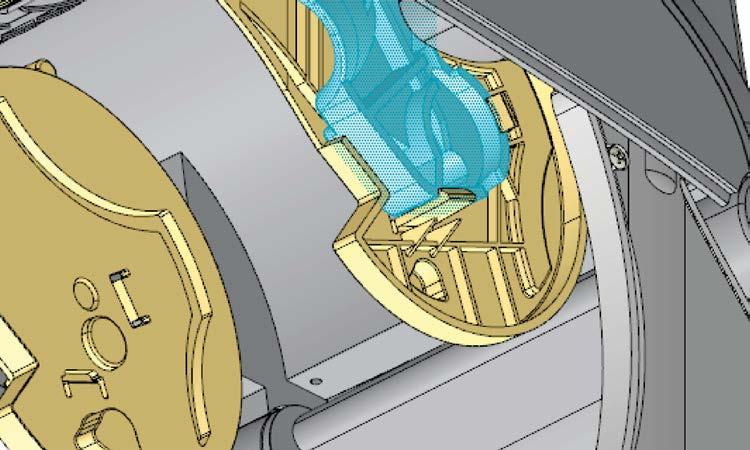 El adaptador de tubo se saldrá del soporte del rollo de papel. 3.