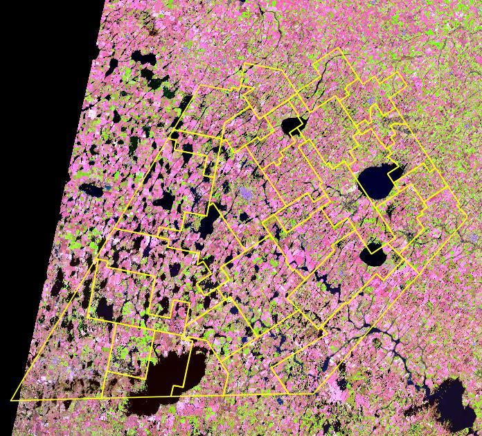 03 de agosto de 2017 Landsat 8 bandas 564 29 de abril de 2017 Imagen 1 Imagen 2 En Agosto, el departamento General López mantiene 317.208 has. (27%) con agua en la superficie del suelo sobre las 435.