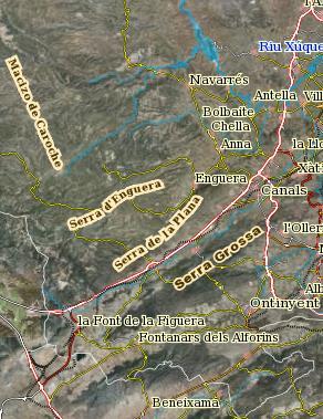 6 Análisis de Enguera La zona de Enguera se encuentra al suroeste de la provincia de Valencia, llegando a limitar con la provincia de