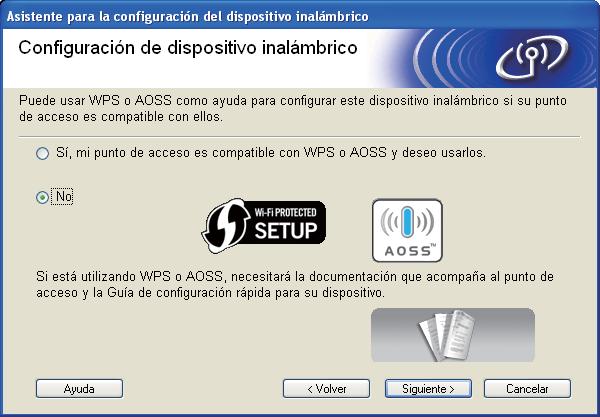 Red inlámric Windows Configurción en modo Infrestructur emplendo un cle USB o un cle Ethernet (LAN) de form temporl 8 Configure los prámetros inlámricos e instle el controldor de impresor IMPORTANTE