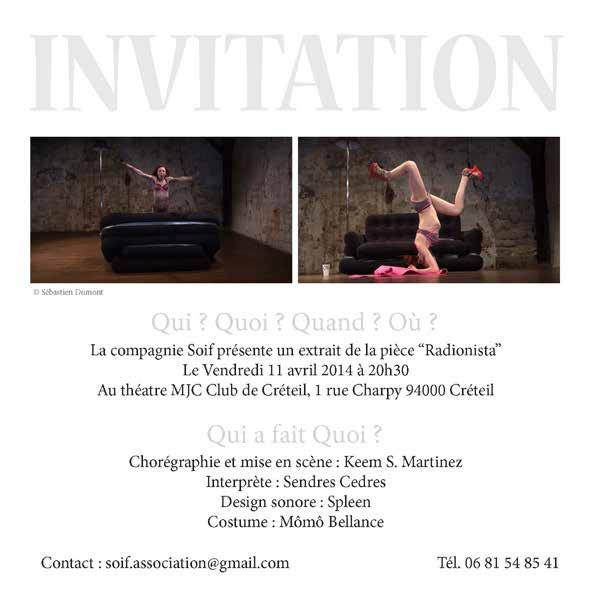 2014 avril Radionista // invitation MJC Club de Créteil
