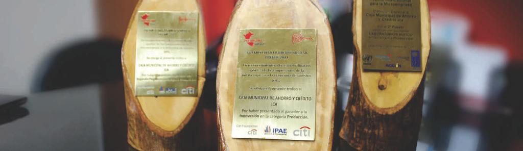Impacto Social LOGROS INSTITUCIONALES Certificación a la Transparencia Premio Citi a la Microempresa 78 A nivel internacional, en el 2011 la Caja Municipal Ica sumó un nuevo reconocimiento a su