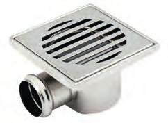 15 21010 - - 1-100 - 10x10 stainless steel drain Manufactured in AISI 304 stainless steel. 100 100 Ref.