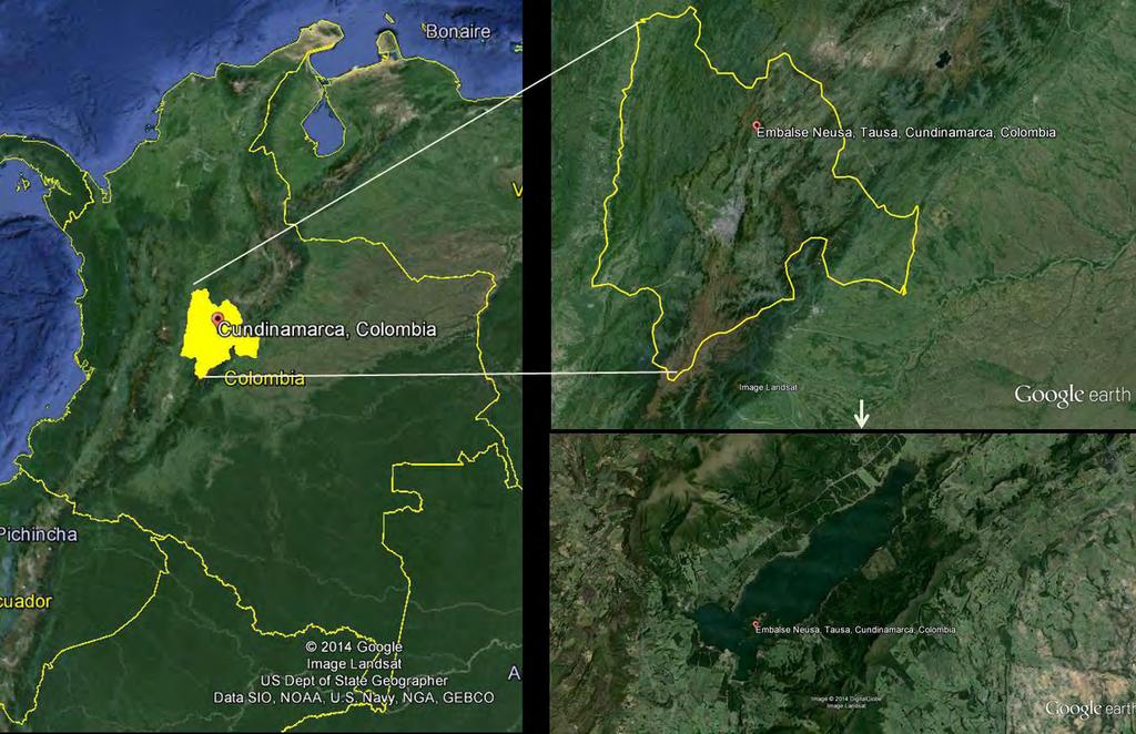 PARQUE FORESTAL EMBALSE DE NEUSA Localizado en la cordillera occidental sobre la jurisdicción de los municipios Cogua y Tausa (Cundinamarca-Colombia).