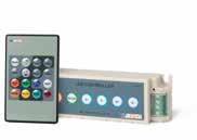 CONTROLADORES RGB RGB CONTROLLERS IP20 DC VDC 12-24 Manual or via radio RGB controllers with multifunctions: programme, speed and brightness.
