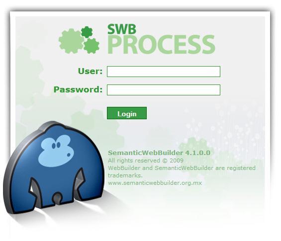 Acerca del administrador de SemanticWebBuilder Process Para acceder a la página de administración de SemanticWebBuilder Process (SWBP) es necesario que en la barra de dirección de su navegador