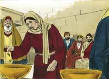 Encontrando a Jesús en la Biblia La mujer que ofrecía todo Un día Jesús estaba en un lugar donde la gente hacía sus ofrendas financieras.