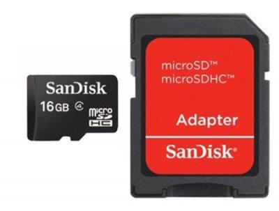 0, Cromo #MEMSAN1100 Memoria Micro SDHC SANDISK - 16 GB $123