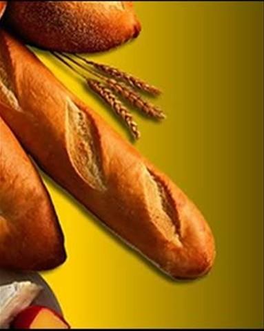 Lectura 1: El pan El panadero se levanta muy temprano para fabricar el pan. Lo hace con harina de trigo. Primero amasa la harina con agua, sal y levadura.