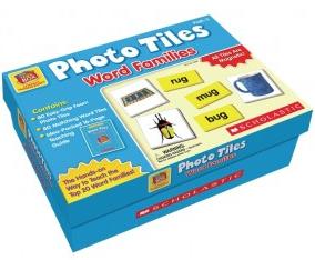 Kit Temático Word Families Set con 80 fichas magnéticas con 80 fotos.