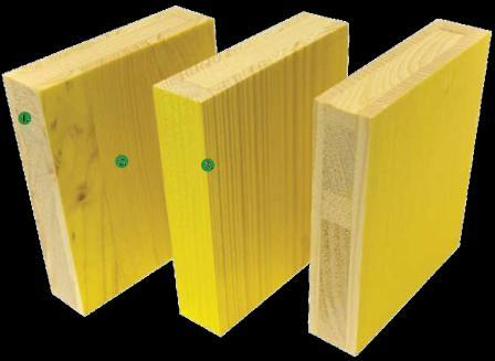 Elementos del sistema tablero tricapa contrachapado fenólico Constituidos de madera de abeto, en una estructura tricapa, y recubiertos con una resina de melamina altamente resistente, lo que les