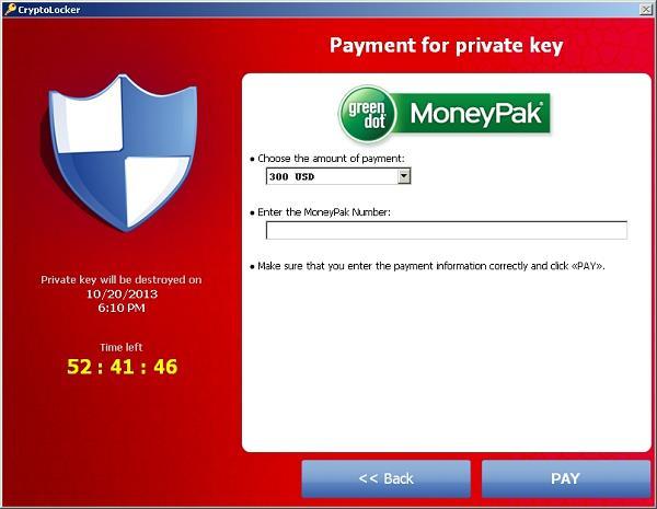 Crypto ransomware