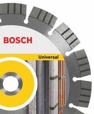 84 Cortar y perforar con diamante Discos de corte Accesorios Bosch 2015 / 2016 Discos diamantados para amoladoras angulares Best for Universal and Metal Velocidad extrema en todos los materiales
