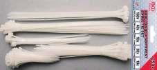 Juegos de bridas - blanco - nylon 1788 50 piezas de bridas, 4.8 x 250 mm 80876 50 piezas de bridas, 4.8 x 300 mm 80878 30 piezas de bridas, 8.