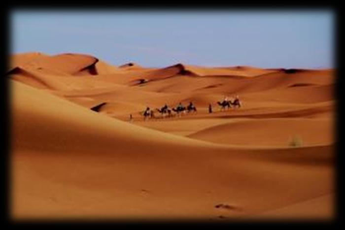 Marruecos, el Erg Chebbi, un mar de dunas de 36 km de la largo por 12 km de ancho.