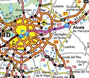 COMO LLEGAR A ALCALÁ DE HENARES EN AVIÓN: - Del Aeropuerto Madrid-Barajas: TAXI (25 aprox.) - El METRO puede ser otra opción. La estación que encontramos en el Aeropuerto es la de la línea 8.