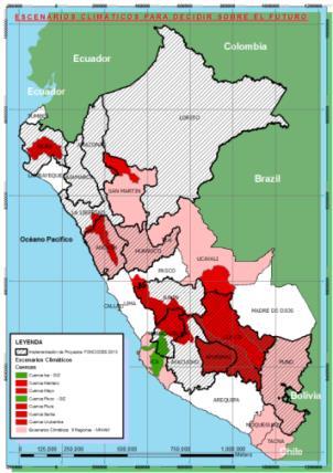 Escenarios de Cambio Climático por Grandes Cuencas en el Perú Escenarios climáticos en las Regiones Cusco - Apurímac, al 2030 y 2050 Descripción: En el periodo JJA,