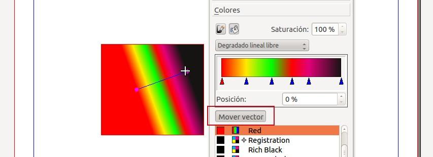 Degradado diagonal: transición de color desde las esquinas (derecha a izquierda). Degradado diagonal cruzado: transición de color desde las esquinas (izquierda a derecha).