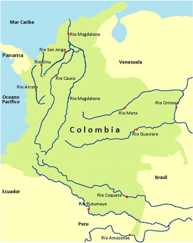 La hidrografía de Colombia es de las más ricas mundo.