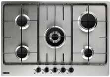 COCINA: ENCIMERAS DE GAS ZGG76534XA ZGG75524XA ZGG65334XA WOK WOK WOK Superficie de cocción más amplia que te ofrece más espacio para trabajar. Quemador Wok para cocinar de forma rápida y fácil.
