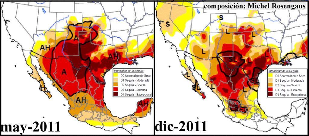 Fue la temporada de ciclones tropicales 2011 un factor determinante Introducción en la longevidad de la sequía 2011-2012 en México? por Dr. Michel Rosengaus M.