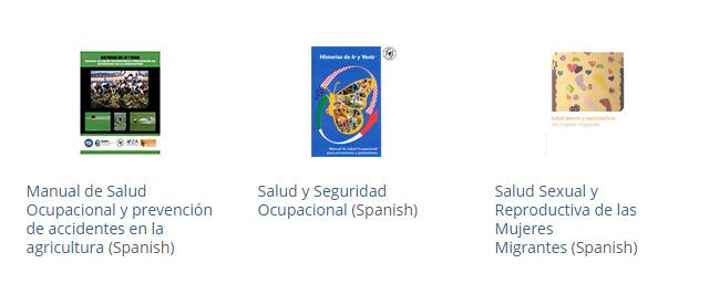 1) Manuales de entrenamiento sobre la migración y salud Para mejorar el trabajo de los promotores, la ISA colabora con sus socios para producir manuales y materiales de capacitación en español sobre