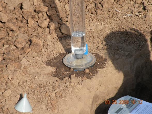 Física de suelos IB o Conductividad Hidráulica (K): es una medida de la habilidad de un suelo de conducir agua.