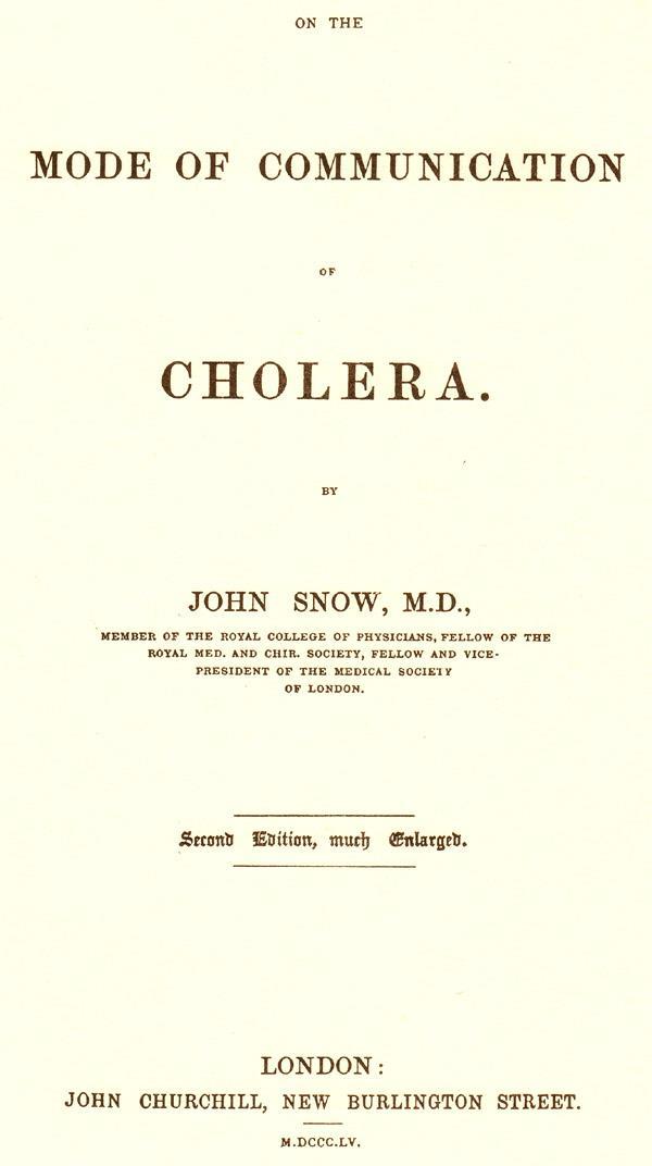 1830 Primeras epidemias de Cólera 1848 Segunda epidemia