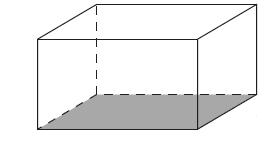 10 Una jaula de conejo tiene las dimensiones mostrados abajo. Cuál de las siguientes expresiones puede usarse para hallar el volumen de la jaula de conejo en pies cúbicos?