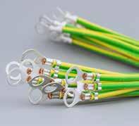Accesorios Generales Perfil de montaje lateral, CMB Cable para puesta a tierra, ECFA Para fijación de cables, canaletas, etc.