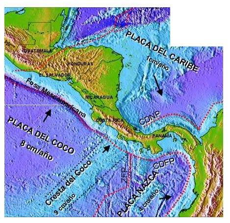 CONSIDERACIONES SISMICAS DE COSTA RICA: Costa Rica se encuentra en el choque las placas