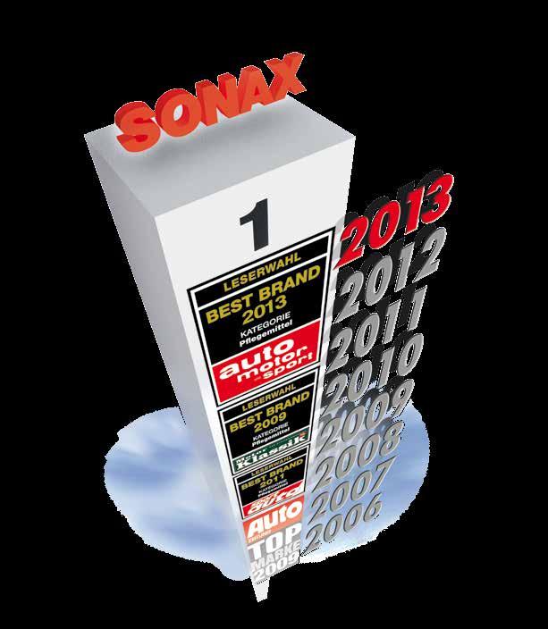 MADE IN GERMANY Since 950 AUSGABE 0/203 st in Category Car Care SONAX Product Information