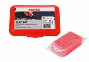 SONAX Clay rojo (altamente abrasivo) Masa plástica limpiadora, muy agresiva, para eliminar restos de metal y polvo de hierro, nieblas de pinturas y colores, resina de árboles, alquitrán y restos de
