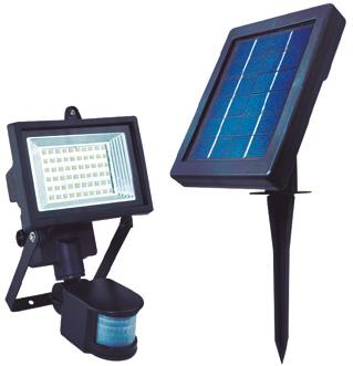 REFLECTOR SOLAR AUTOMÁTICO Funciona con energía solar. Reflector de 24 LEDs de alta eficiencia. Fácil instalación. 15 minutos. Panel solar de alta eficiencia. Resistente a la intemperie.