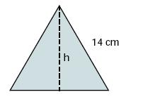 9) Calcula la altura de un triángulo equilátero
