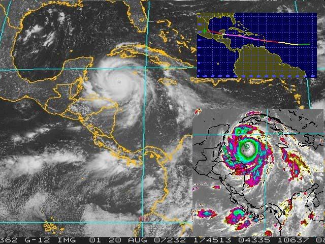 Ciclones tropicales Durante agosto se formaron 3 ciclones tropicales. Dos de éstos, Dean y Félix, llegaron a ser huracanes categoría 5.