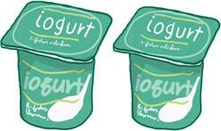 Lactis: Un got de 200 ml 2 iogurts (equivalen a 1 got de llet) 40 g de