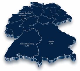EL MERCADO Localización geográfica de la demanda En Bayer (Munich) se consume principalmente preparaciones especiales, café molido y café instantáneo.