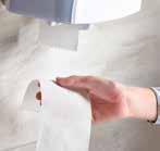CONSUMOS El corte automático, aplicado por primera vez a un dispensador para higiénico, lleva al usuario a utilizar un