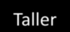 Organización del Taller