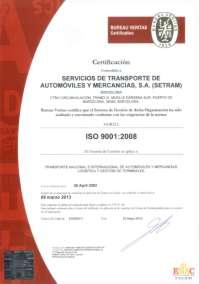 Calidad y Tecnología CALIDAD Certificada en ISO 9001:2000.