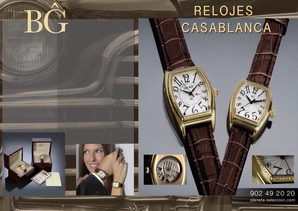 DOS RELOJES DE LEYENDA A UN PRECIO INCREÍBLE Dos piezas de relojería que toman la elegancia y el glamour de los años cuarenta para crear dos joyas exclusivas con la emblemática forma clásica conocida