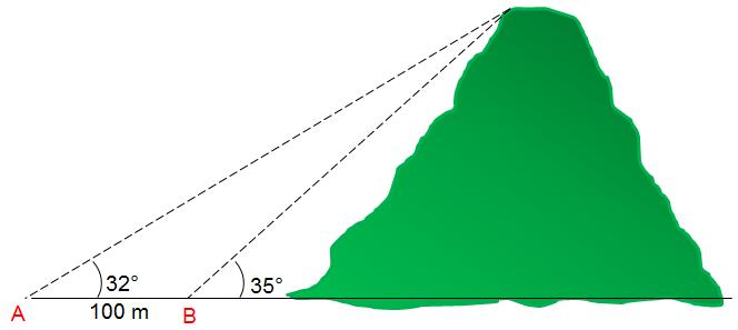 Para calcular el ángulo C, simplemente se efectúa una resta de 180 menos los otros ángulos conocidos: 180 - (A + B) C= 180 - (60 + 75 ) C = 180-135 C= 45 En este caso para calcular la distancia del