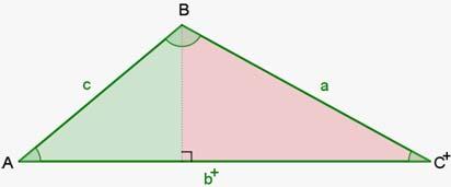 L trigonometrí Y l ntidd sen no es nd más que l longitud del segmento D: sen L ntidd 2 - ( sen) 2 nos uest más trbjo Podemos identifir on el segmento, y bmos de identifir sen on el segmento D Se not