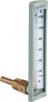 Glass thermometers (8045) Bottom entry, brass sheath. Length = 50 mm. 8045 404-40 +40 1 33,71 8045 060 0 +60 1 33,71 8045 120 0 +120 1 33,71 Termómetro de capilla (8046) Salida inferior, vaina latón.