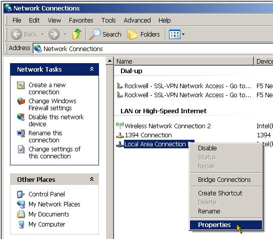 Una dirección IP de computadora puede establecerse de forma manual o automática. Esta opción de manual normalmente se utiliza con redes aisladas.